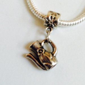 “JUG “ Silver tone Dangling Charm Bead For European Style Charm Bracelets